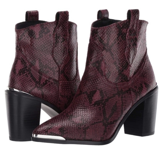 Steve Madden Snakeskin Booties - Picture 1 of 13
